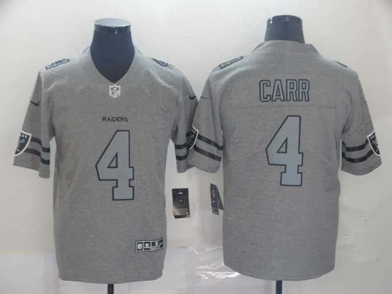 Nike Raiders 4 Derek Carr 2019 Gray Gridiron Gray Vapor Untouchable Limited Jersey,We sell and wholesale Nike Raiders 4 Derek Carr 2019 Gray Gridiron Gray Vapor Untouchable Limited Jersey on line form chian!